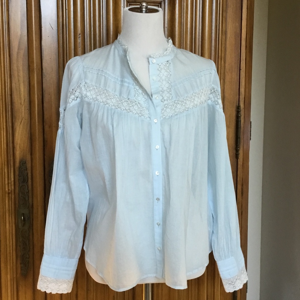 ba&sh Irene Buttoned Lace Shirt - Picture 5 of 16